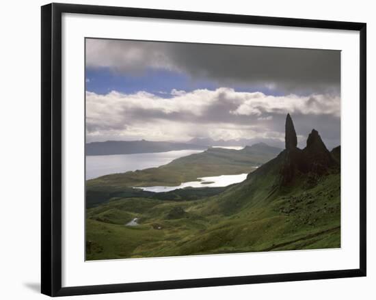 Old Man of Storr, Overlooking Sound of Raasay, Isle of Skye, Highland Region, Scotland-Patrick Dieudonne-Framed Photographic Print