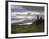 Old Man of Storr, Overlooking Sound of Raasay, Isle of Skye, Highland Region, Scotland-Patrick Dieudonne-Framed Photographic Print