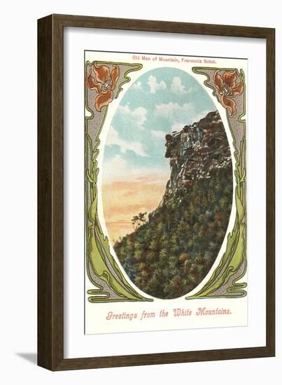 Old Man of the Mountain, New Hampshire-null-Framed Art Print