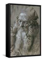 Old Man, or Study for a Saint, Brush Drawing on Brown Paper, 1521-Albrecht Dürer-Framed Stretched Canvas