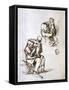 Old Man Playing with Child, 1635-1640-Rembrandt van Rijn-Framed Stretched Canvas