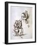 Old Man Playing with Child, 1635-1640-Rembrandt van Rijn-Framed Giclee Print