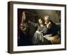 Old Man Pointing Out Maria Luigia's Herm to His Granddaughter, Circa 1830-Giuseppe Molteni-Framed Giclee Print