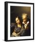 Old Man Pointing Out Maria Luigia's Herm to His Granddaughter, Circa 1830-Giuseppe Moricci-Framed Giclee Print