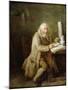Old Man Reading a Manuscript (Oil on Canvas)-Nicolas-bernard Lepicie-Mounted Giclee Print