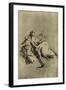 'Old Man seated', 18th century, (1928)-Pupil of Tiepolo-Framed Giclee Print