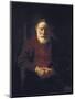 Old Man Seated-Rembrandt van Rijn-Mounted Art Print