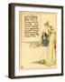 Old Man Sitting At A Table First With A Young Girl-Walter Crane-Framed Art Print