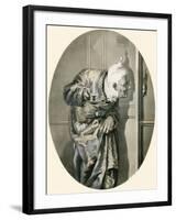 Old Man Spying Through Keyhole. from Illustrierte Sittengeschichte Vom Mittelalter Bis Zur Gegenwar-null-Framed Giclee Print