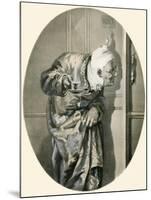 Old Man Spying Through Keyhole. from Illustrierte Sittengeschichte Vom Mittelalter Bis Zur Gegenwar-null-Mounted Giclee Print