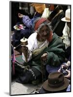 Old Man, Tibet-Michael Brown-Mounted Photographic Print