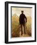 Old Man Walking in a Rye Field-Laurits Andersen Ring-Framed Giclee Print