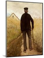 Old Man Walking in a Rye Field-Laurits Andersen Ring-Mounted Giclee Print