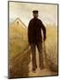 Old Man Walking in a Rye Field-Laurits Andersen Ring-Mounted Giclee Print