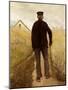 Old Man Walking in a Rye Field-Laurits Andersen Ring-Mounted Giclee Print