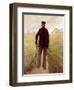 Old Man Walking in a Rye Field-Laurits Andersen Ring-Framed Giclee Print