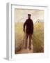 Old Man Walking in a Rye Field-Laurits Andersen Ring-Framed Giclee Print