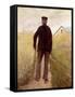 Old Man Walking in a Rye Field-Laurits Andersen Ring-Framed Stretched Canvas