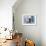 Old Man Walking in a Typical Street in Chefchaouen, Rif Mountains Region, Morocco-Levy Yadid-Framed Photographic Print displayed on a wall