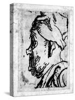 Old Man with a Snub Nose, C.1629 (Etching)-Rembrandt van Rijn-Stretched Canvas