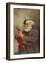 Old Man with a Violin-T. Clare-Framed Giclee Print