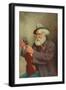 Old Man with a Violin-T. Clare-Framed Giclee Print