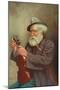 Old Man with a Violin-T. Clare-Mounted Giclee Print