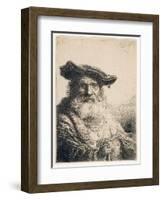 Old Man with Flowing Beard, 1642-Ferdinand Bol-Framed Giclee Print