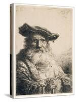 Old Man with Flowing Beard, 1642-Ferdinand Bol-Stretched Canvas