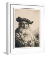 Old Man with Flowing Beard, 1642-Ferdinand Bol-Framed Giclee Print