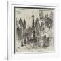 Old Manchester and Salford-Herbert Railton-Framed Giclee Print