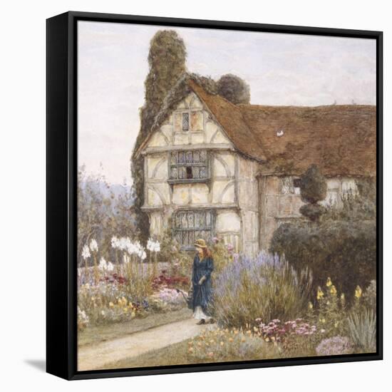Old Manor House-Helen Allingham-Framed Stretched Canvas