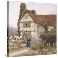 Old Manor House-Helen Allingham-Stretched Canvas