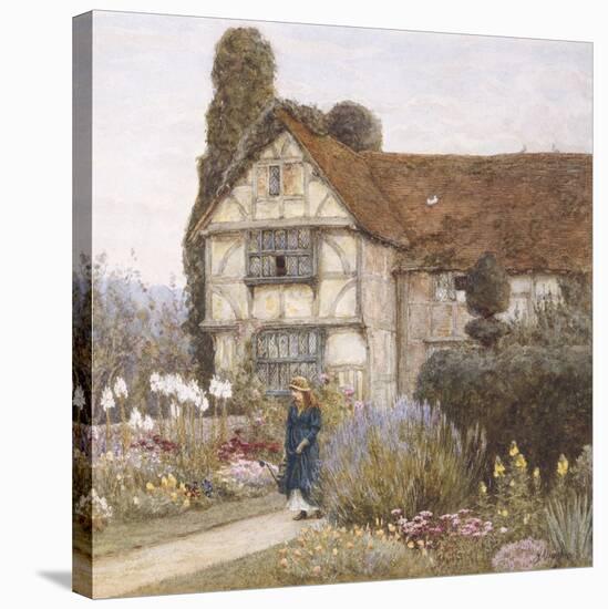 Old Manor House-Helen Allingham-Stretched Canvas