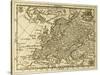 Old Map Europe With Parallels And Meridians. May Be Dated To The End Of Xvii Sec-marzolino-Stretched Canvas