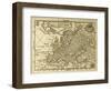 Old Map Europe With Parallels And Meridians. May Be Dated To The End Of Xvii Sec-marzolino-Framed Art Print