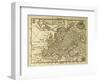 Old Map Europe With Parallels And Meridians. May Be Dated To The End Of Xvii Sec-marzolino-Framed Art Print