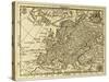 Old Map Europe With Parallels And Meridians. May Be Dated To The End Of Xvii Sec-marzolino-Stretched Canvas