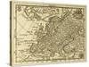 Old Map Europe With Parallels And Meridians. May Be Dated To The End Of Xvii Sec-marzolino-Stretched Canvas