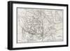 Old Map Of Abyssinia With Red Sea Region Map Insert-marzolino-Framed Art Print