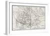 Old Map Of Abyssinia With Red Sea Region Map Insert-marzolino-Framed Art Print