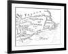 Old Map of Acadia, 17th Century-null-Framed Giclee Print