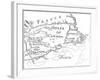 Old Map of Acadia, 17th Century-null-Framed Giclee Print