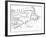 Old Map of Acadia, 17th Century-null-Framed Giclee Print