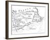 Old Map of Acadia, 17th Century-null-Framed Giclee Print