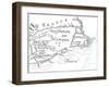 Old Map of Acadia, 17th Century-null-Framed Giclee Print