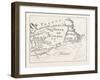 Old Map of Acadie, Canada, 1870s-null-Framed Giclee Print