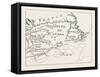 Old Map of Acadie, Canada, 1870s-null-Framed Stretched Canvas