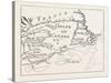 Old Map of Acadie, Canada, 1870s-null-Stretched Canvas