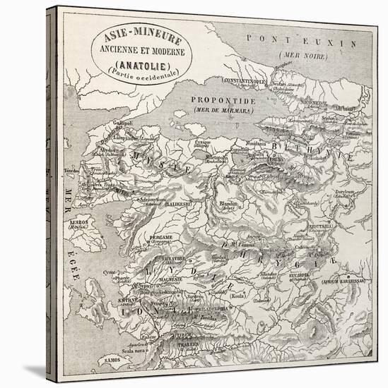 Old Map Of Anatolia-marzolino-Stretched Canvas